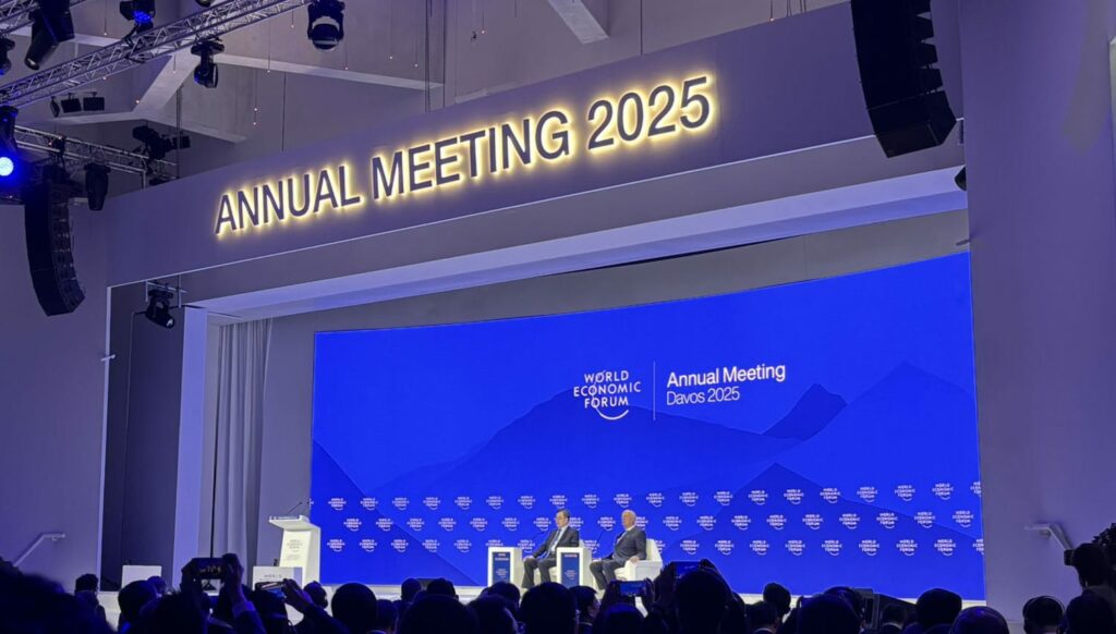 Por enquanto, só se fala em Trump, em Davos