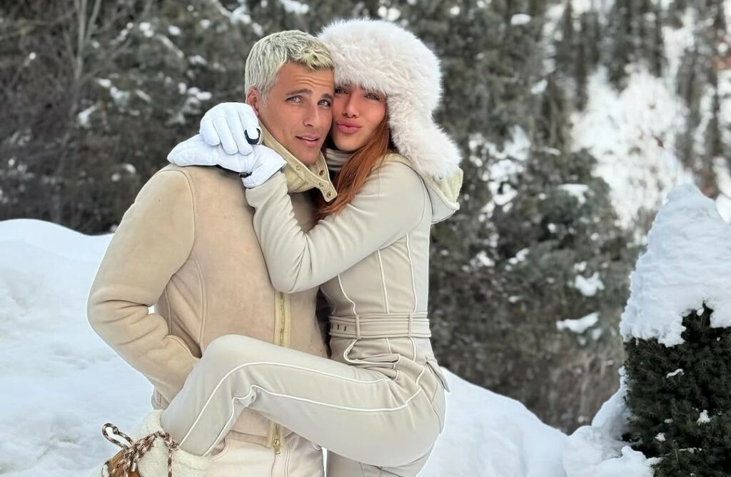 Giovanna Ewbank e Bruno Gagliasso abrem fotos de viagem na neve