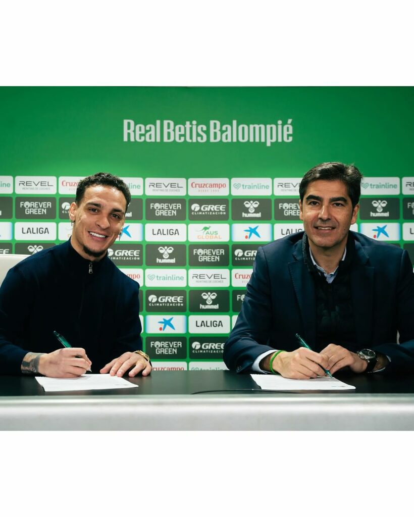 Antony é anunciado no Real Betis, da Espanha