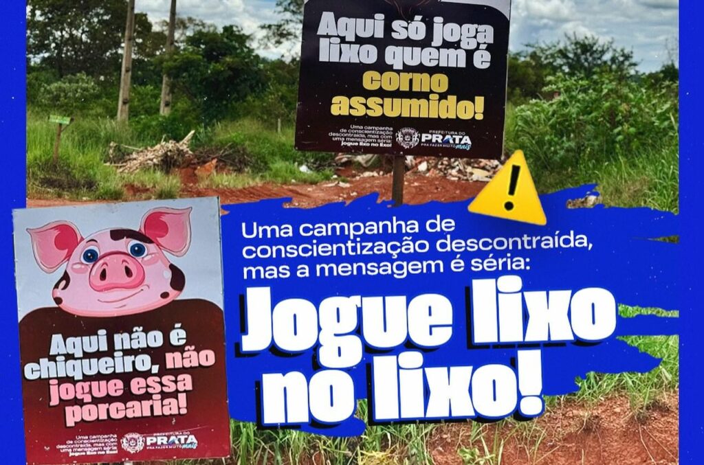 Prefeitura chama de “corno” quem descarta lixo irregular em MG