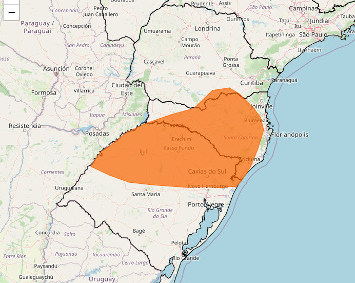 Alerta Inmet para tempestade. Veja os riscos e regiões afetadas