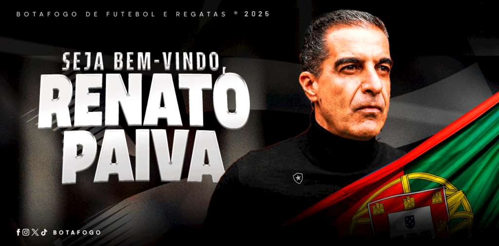 Botafogo já tem novo treinador, o português Renato Paiva