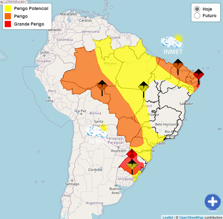 Alerta: Chuvas intensas e onda de calor no Brasil