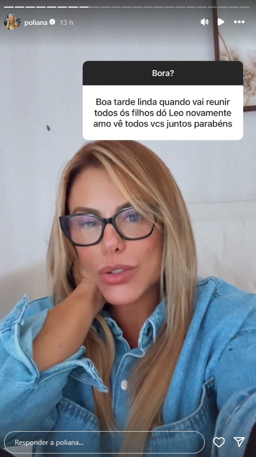 Poliana Rocha fala sobre a família de Leonardo