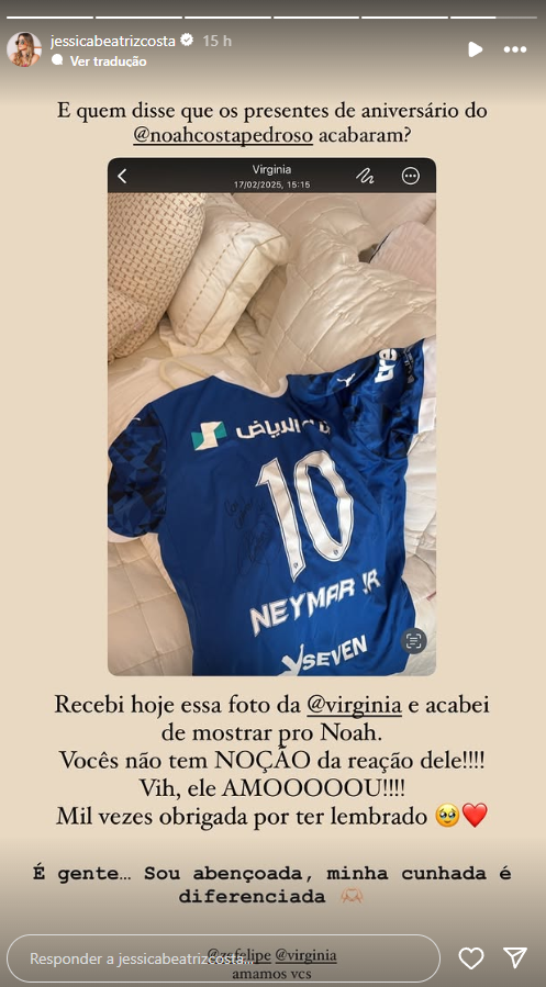 Virginia Fonseca dá presente especial para o sobrinho