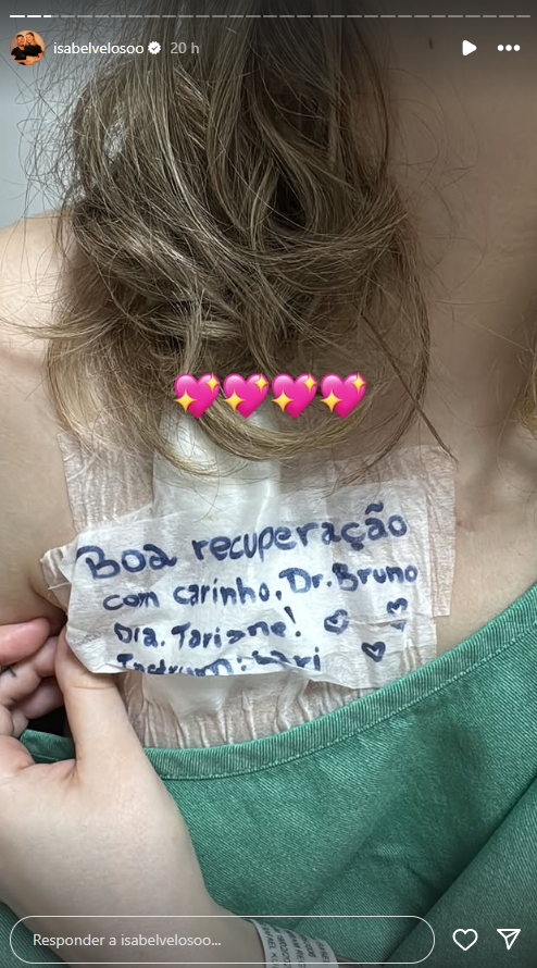 Isabel Veloso mostra resultados da nova cirurgia