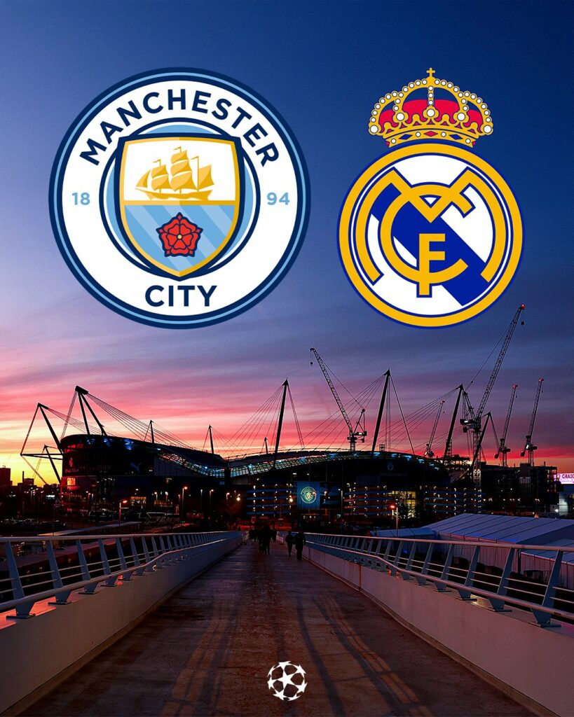 Manchester City e Real Madrid iniciam duelo na Champions League