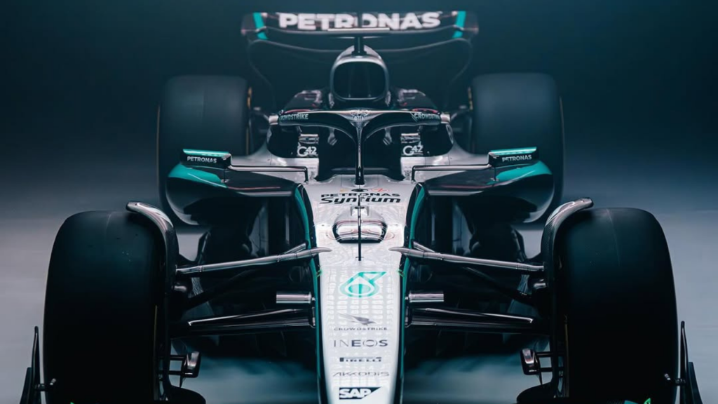 O novo carro da Mercedes para a Fórmula 1 2025, veja fotos