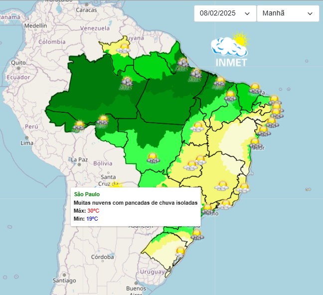 Previsão do tempo para São Paulo tem sol, nuvens e calor nesta sábado