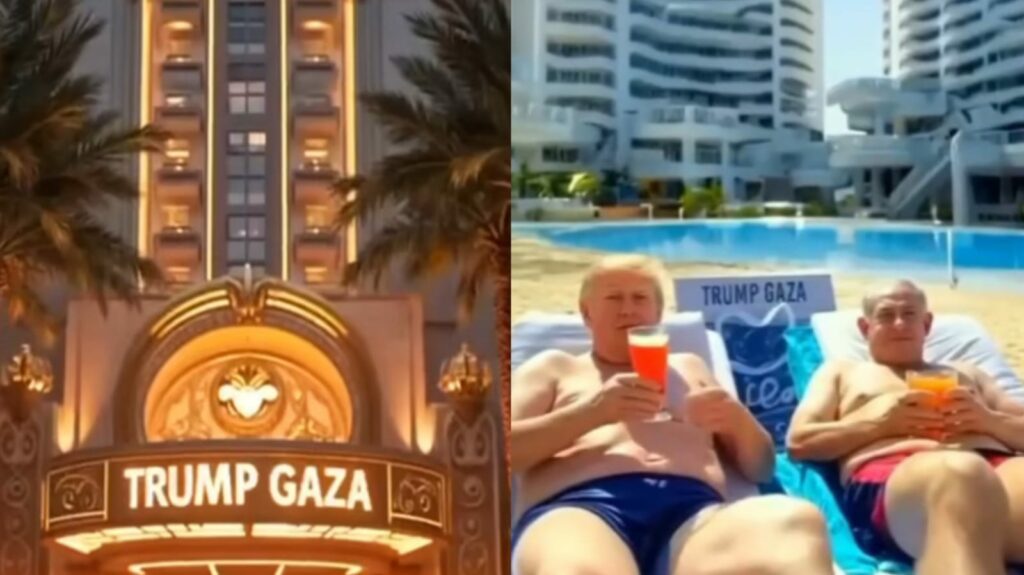 Trump apresenta visão futurista para Gaza em vídeo gerado por IA