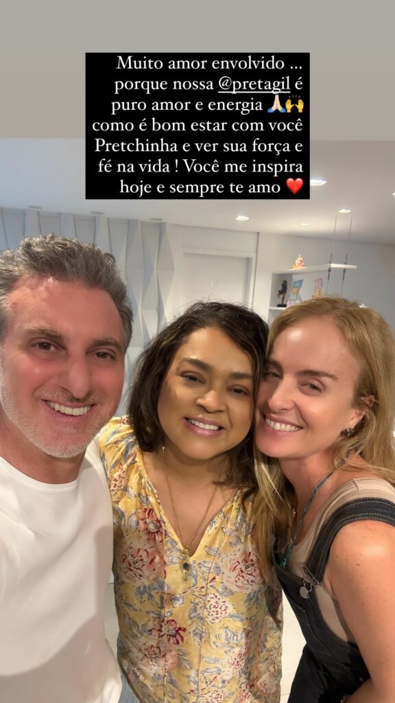 Angélica e Luciano Huck visitam Preta Gil