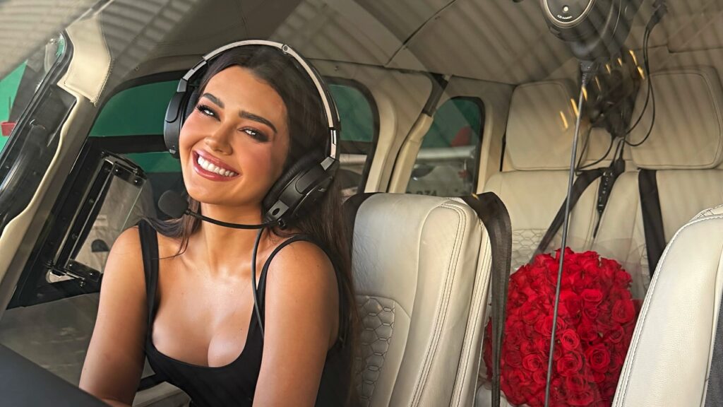 Influenciadora Franciny Ehlke ganha helicóptero de bilionário