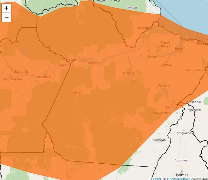 Alerta Inmet para chuvas intensas em várias regiões do Brasil