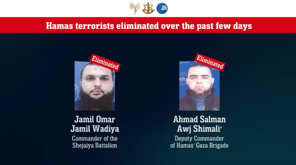 Israel elimina dois comandantes do Hamas em Gaza