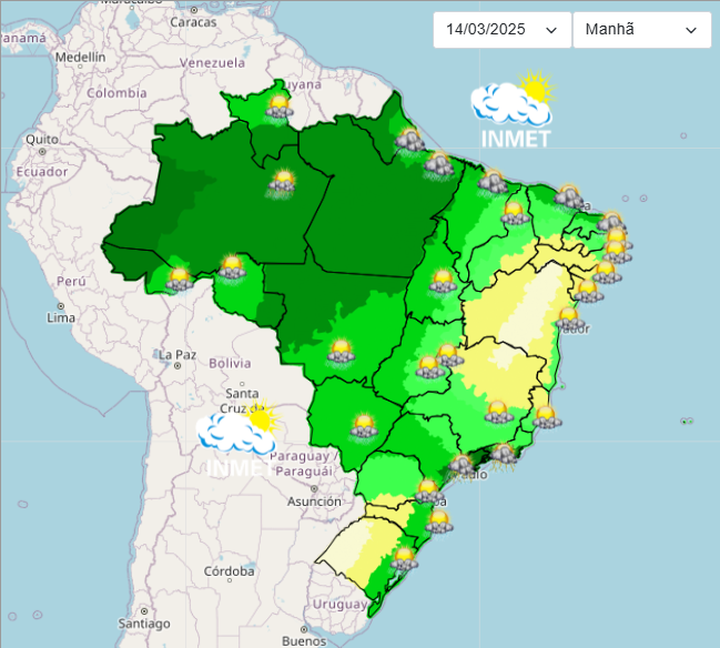 Previsão do tempo para São Paulo nesta 6°feira e final de semana