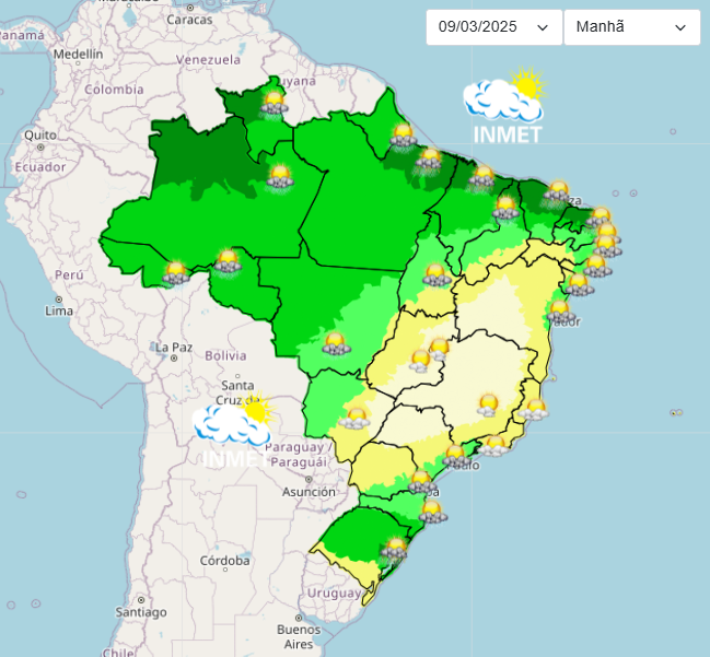 Previsão do tempo para São Paulo neste domingo, 09