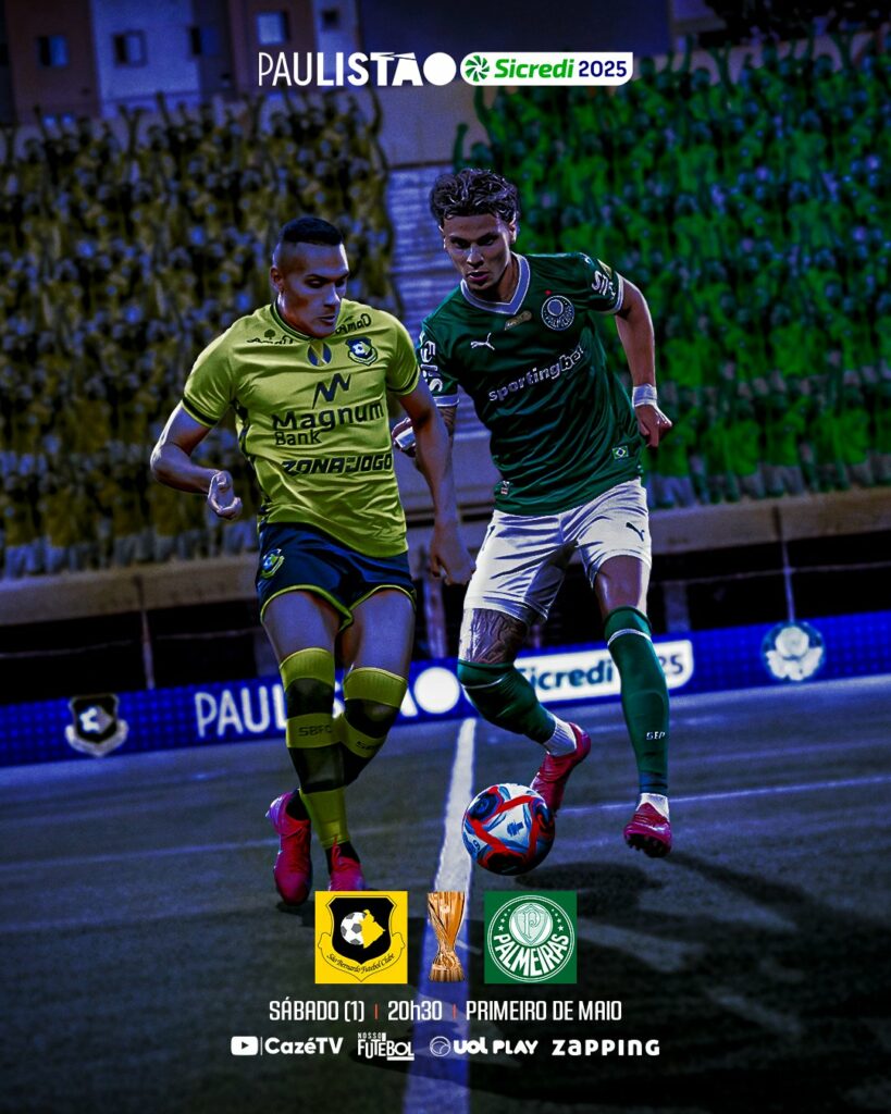 São Bernardo x Palmeiras pelas quartas de final do Paulistão 2025