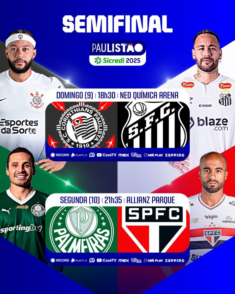 Semifinais do Paulistão 2025 já tem datas e confrontos definidos