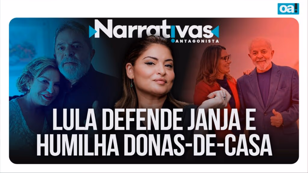 Para defender viagens de Janja, Lula humilha donas de casa