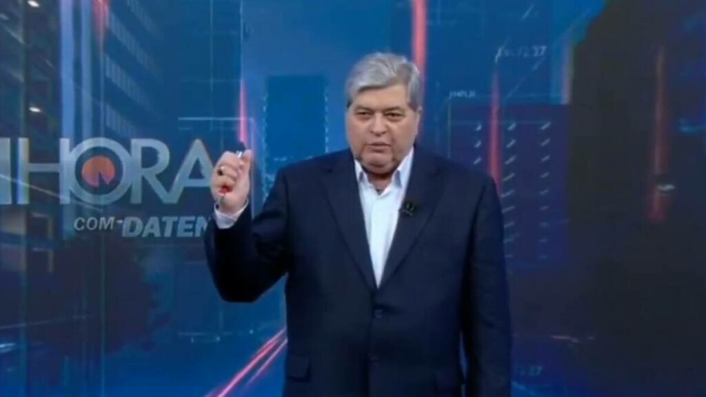 Datena reage a pedido sequestrador ao vivo