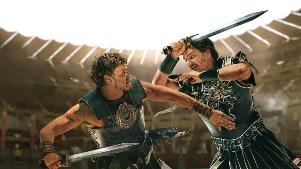 Gladiador 2 surpreende com reviravoltas épicas no cinema