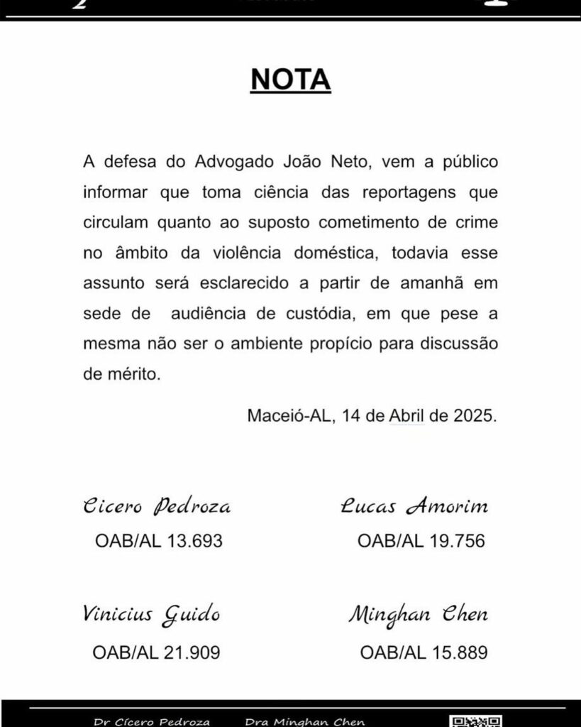 Advogado e influenciador João Neto é detido em Maceió