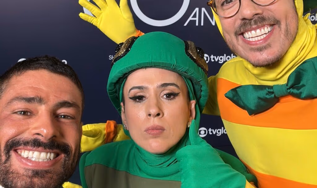 Cauã Reymond na celebração dos 60 anos da TV Globo