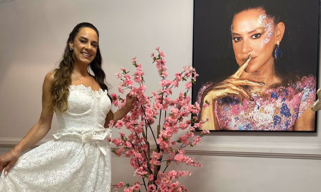 O exuberante vestido de casamento de Silvia Abravanel