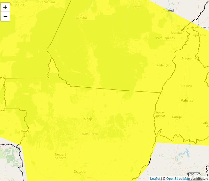 Alerta Inmet para chuvas intensas em várias regiões do Brasil