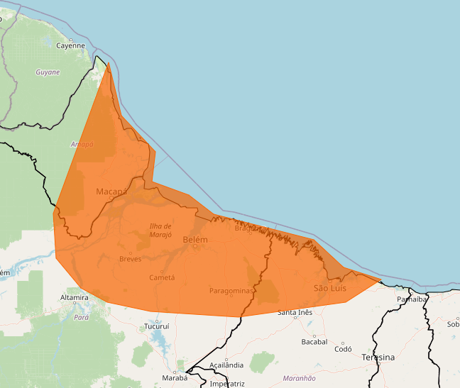 Alerta do Inmet para chuvas intensas nos dias 26 e 27
