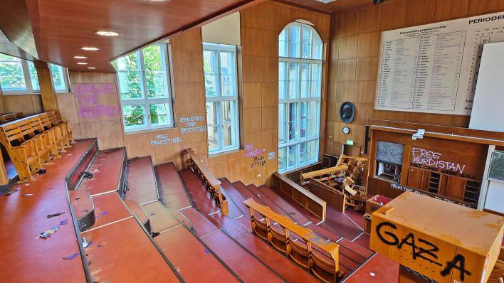 Berlim: Humboldt-Universität depredada por militantes pró-Hamas