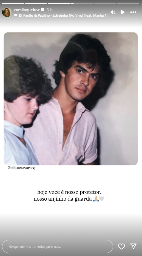 Camila Queiroz publica homenagem ao falecido pai