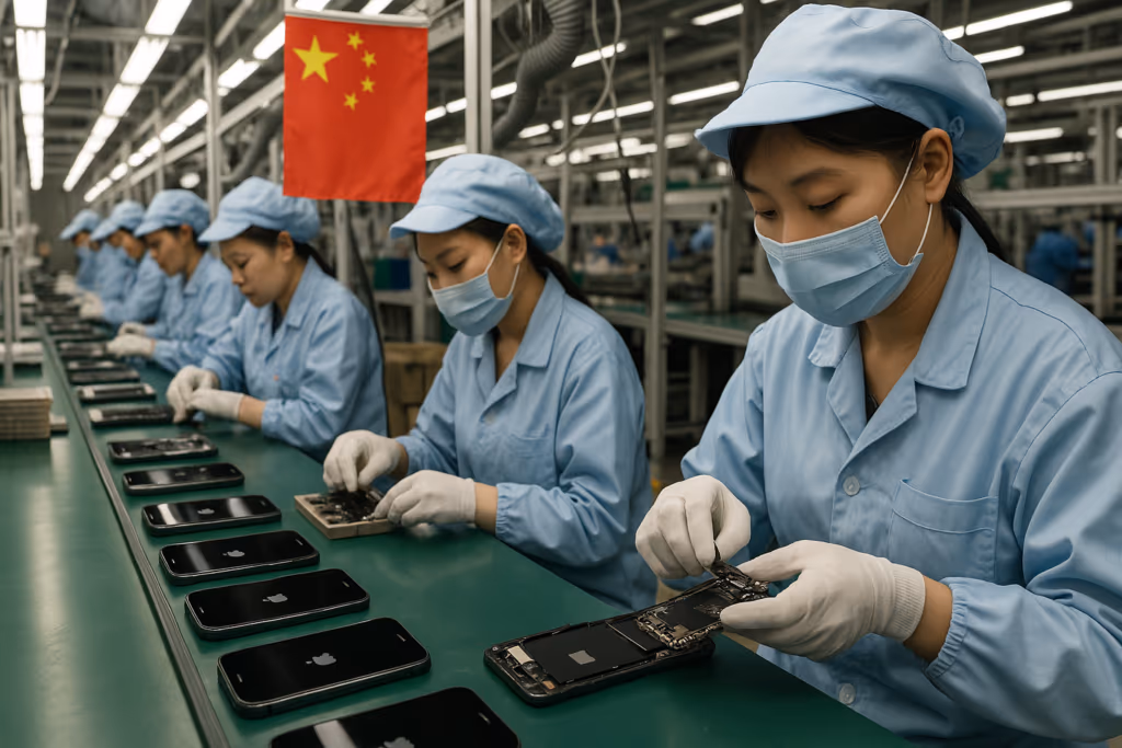 Pressão dos EUA não tira Apple da China