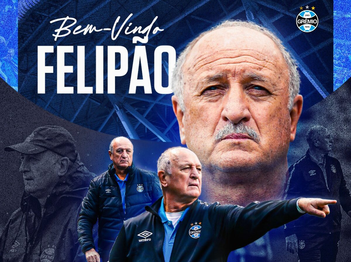 Felipão é o mais novo reforço do Grêmio