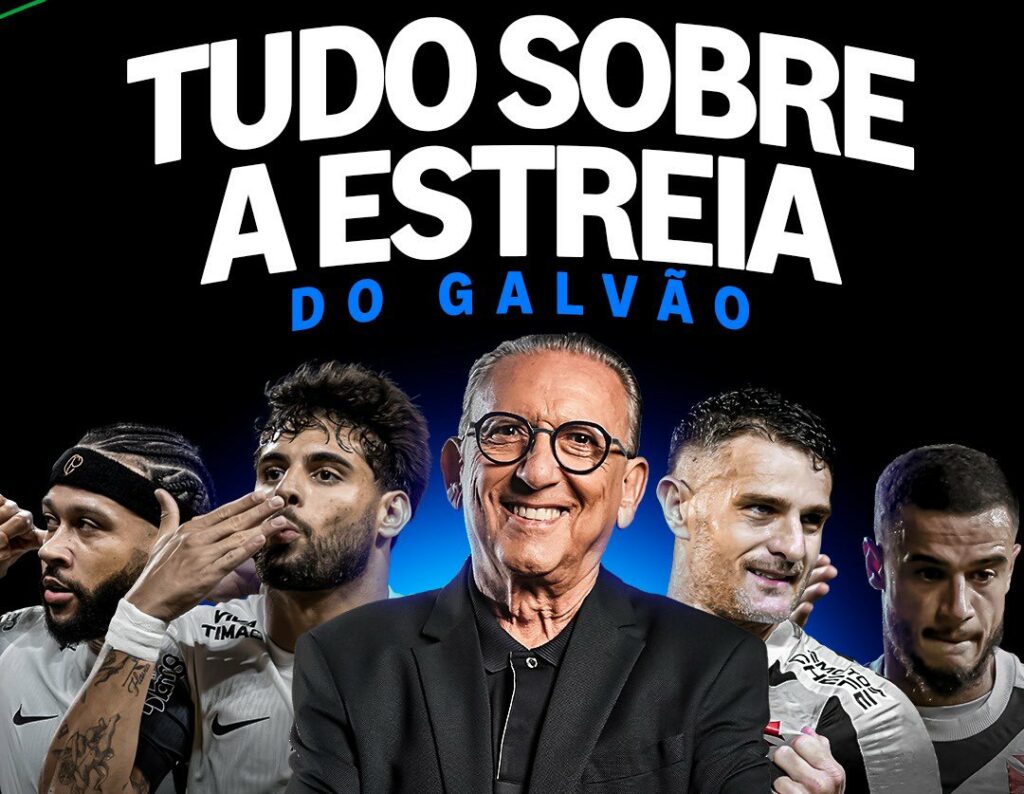 Galvão Bueno “atrasa” em estreia no Prime e perde 1° gol do Corinthians