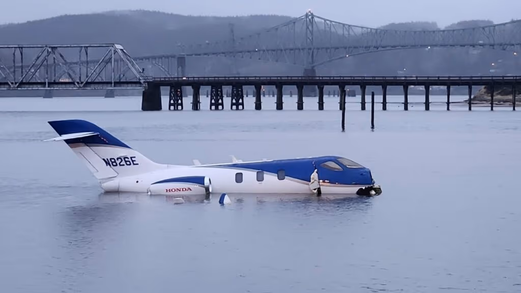 Avião cai em North Bend e deixa cinco feridos
