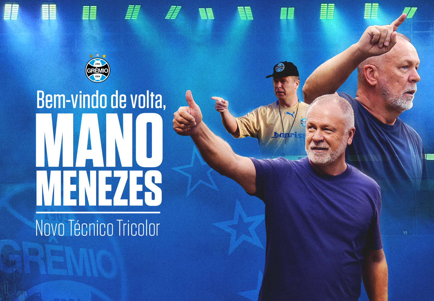 Grêmio acerta a contratação do Mano Menezes