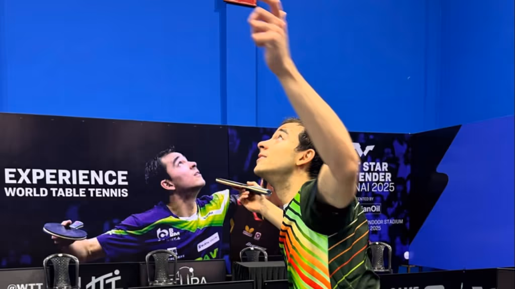 Hugo Calderano se classifica para a final do mundial de tênis de mesa