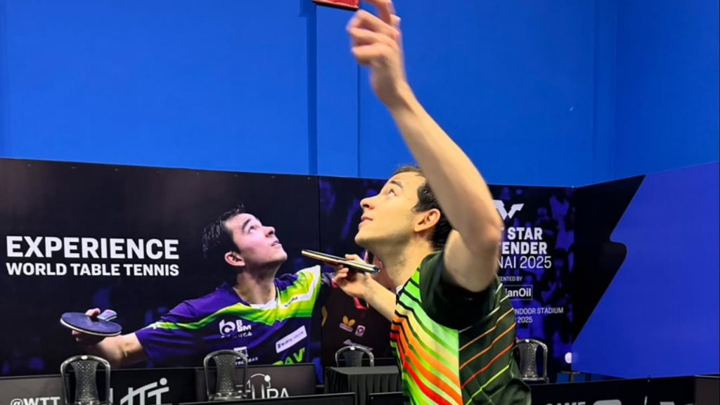 Hugo Calderano se classifica para a final do mundial de tênis de mesa