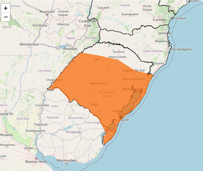 INMET alerta para fortes chuvas e acumulado entre os dias 07 e 08 