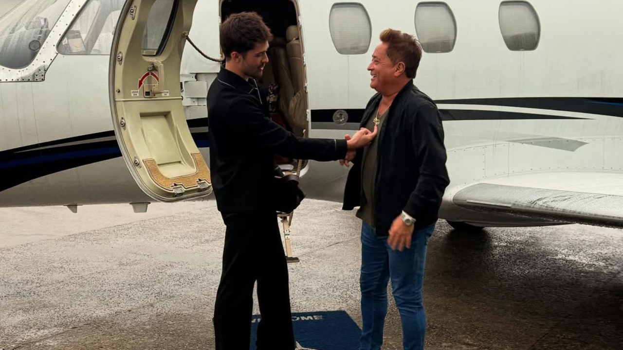 João Guilherme diz que era brincadeira anúncio de dupla com o pai