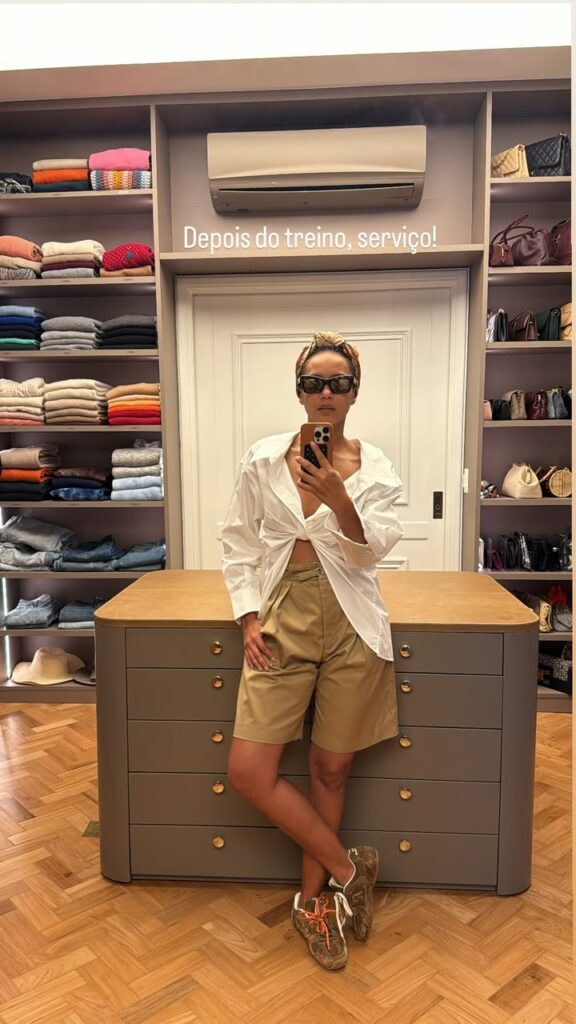 Taís Araújo surpreende ao mostrar o closet nas redes