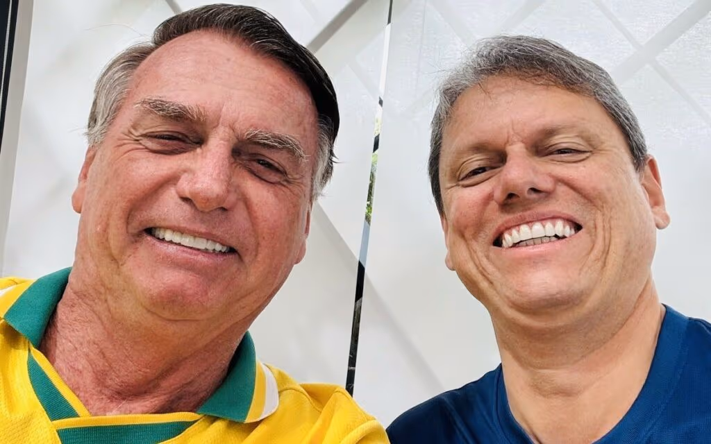 Bolsonaro afeta superioridade sobre Tarcísio: “Já aprendeu 95%”