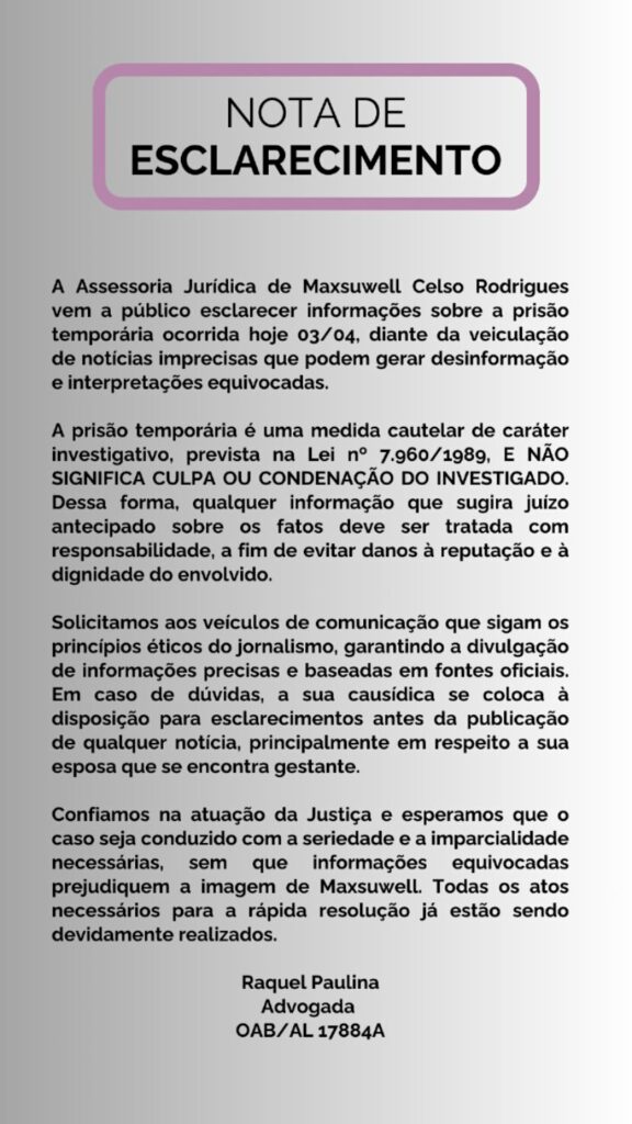 Influencer amigo de Carlinhos Maia é preso em Alagoas