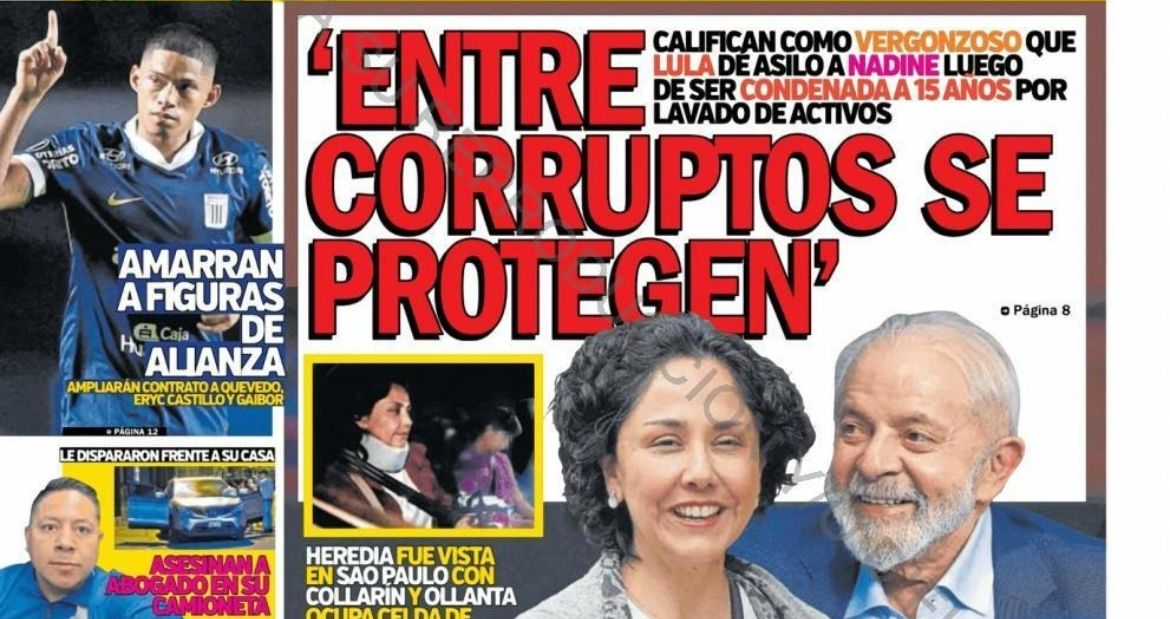 Crusoé: Como os jornais peruanos repercutiram o asilo de Lula a Nadine Heredia