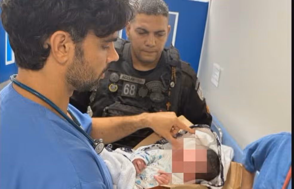Bebê abandonada em caixa de papelão será levada a abrigo na Baixada