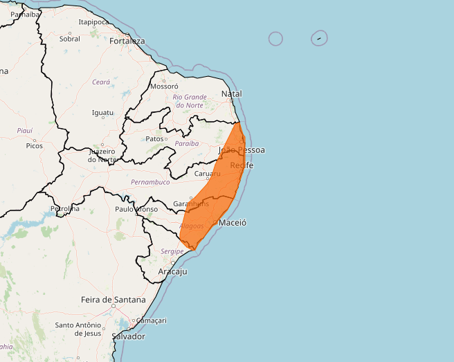 Alerta Inmet para chuvas intensas intensas até o dia 22, veja as regiões