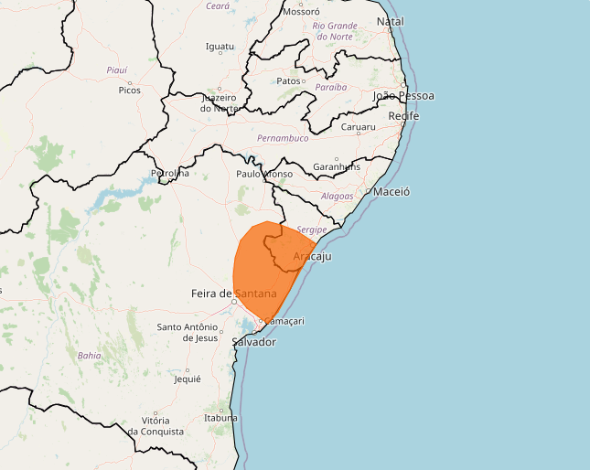 Alerta Inmet para chuvas intensas no Nordeste no final de semana