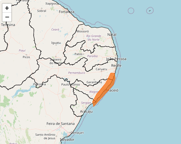 Alerta Inmet para fortes chuva no final de semana