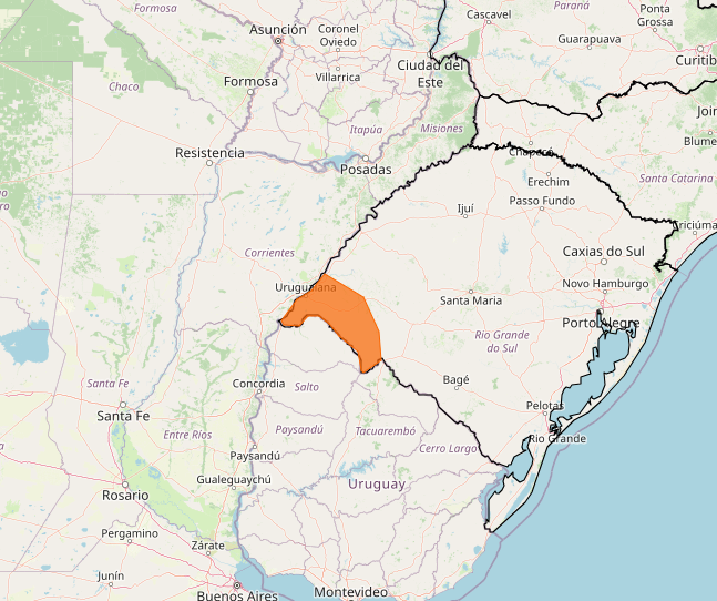 Alerta Inmet para tempestade no Sudoeste do Rio Grande do Sul